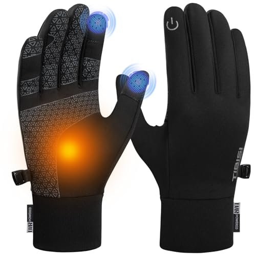 Benirap Winter Gloves Warm Touchscreen Windproof Gloves Men Women for Cycling Running Driving Cold Weather Gloves