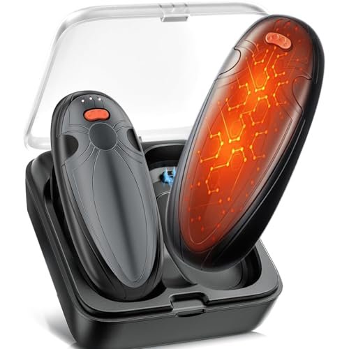 Flotstiga Hand Warmers Rechargeable 2 Pack.14000mAh Heating Hand Warmers with Charging Case.60Hrs Portable Pocket Hand Warmer Reusable.Gifts for Birthday.Christmas.Thanksgiving.Hunting.Camping.Golf