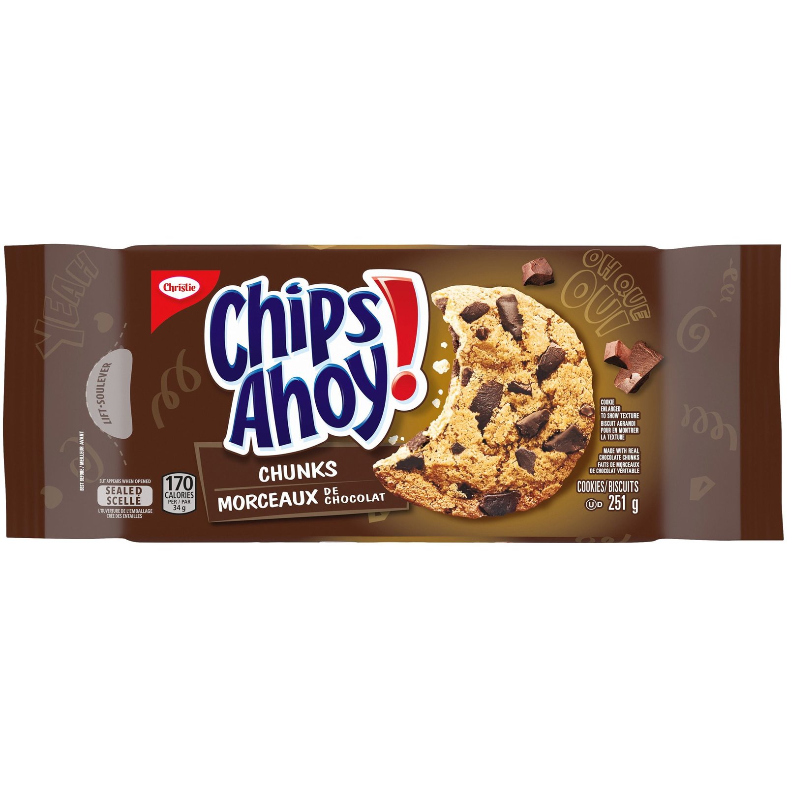 Chips Ahoy! Chunks Chocolate Chip Cookies. 251 g