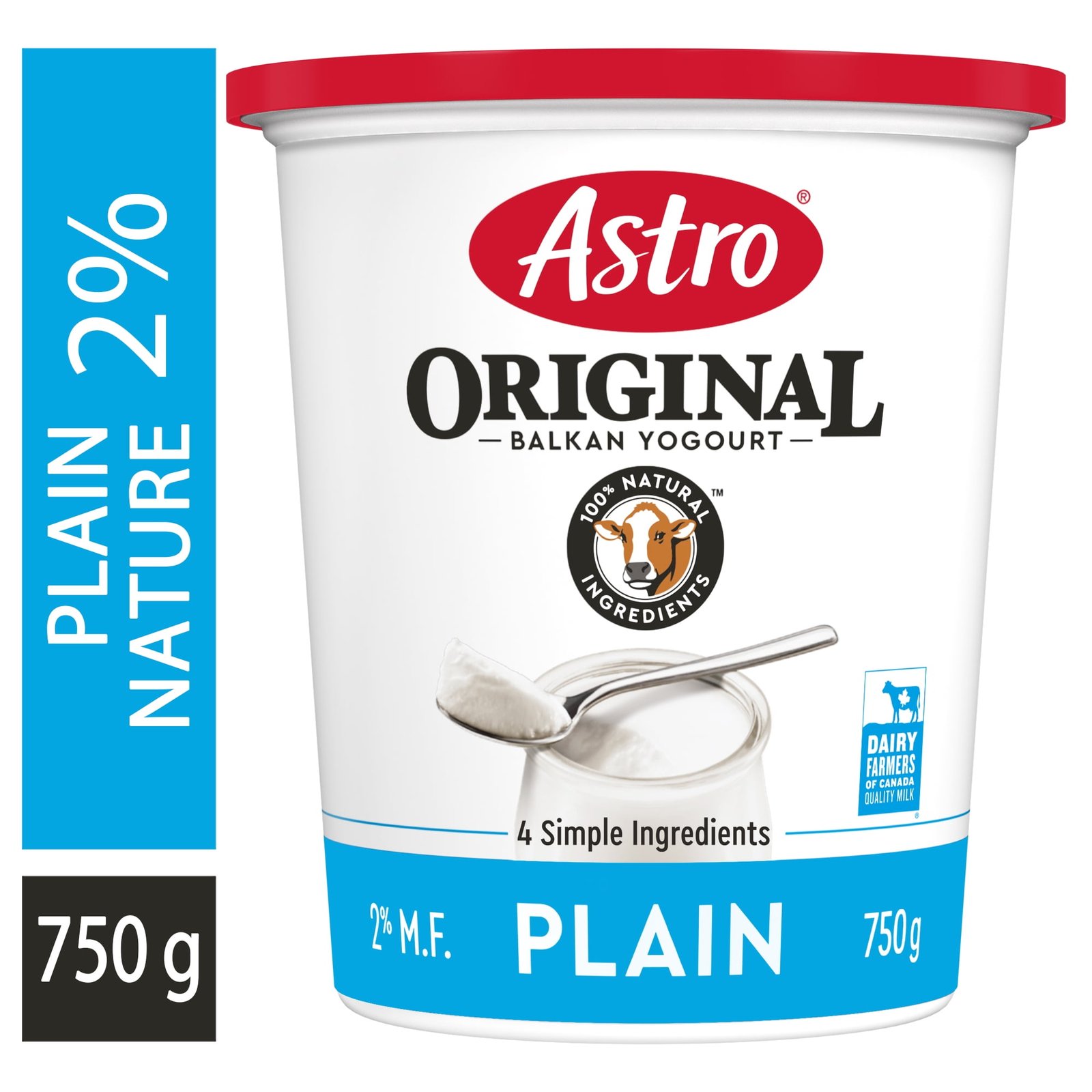 Astro Original Plain Yogurt 2%. Balkan Style. 750 g