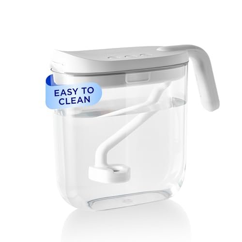 Carepod Mini Ultrasonic Cool Mist Humidifier for Bedroom. Quiet & Safe for Baby. Transparent. Only 3 Washable Parts & Easy to Clean. Filter-Free. Automatic Shut-off. Lasts 20Hrs (0.74Gal/2.8L)