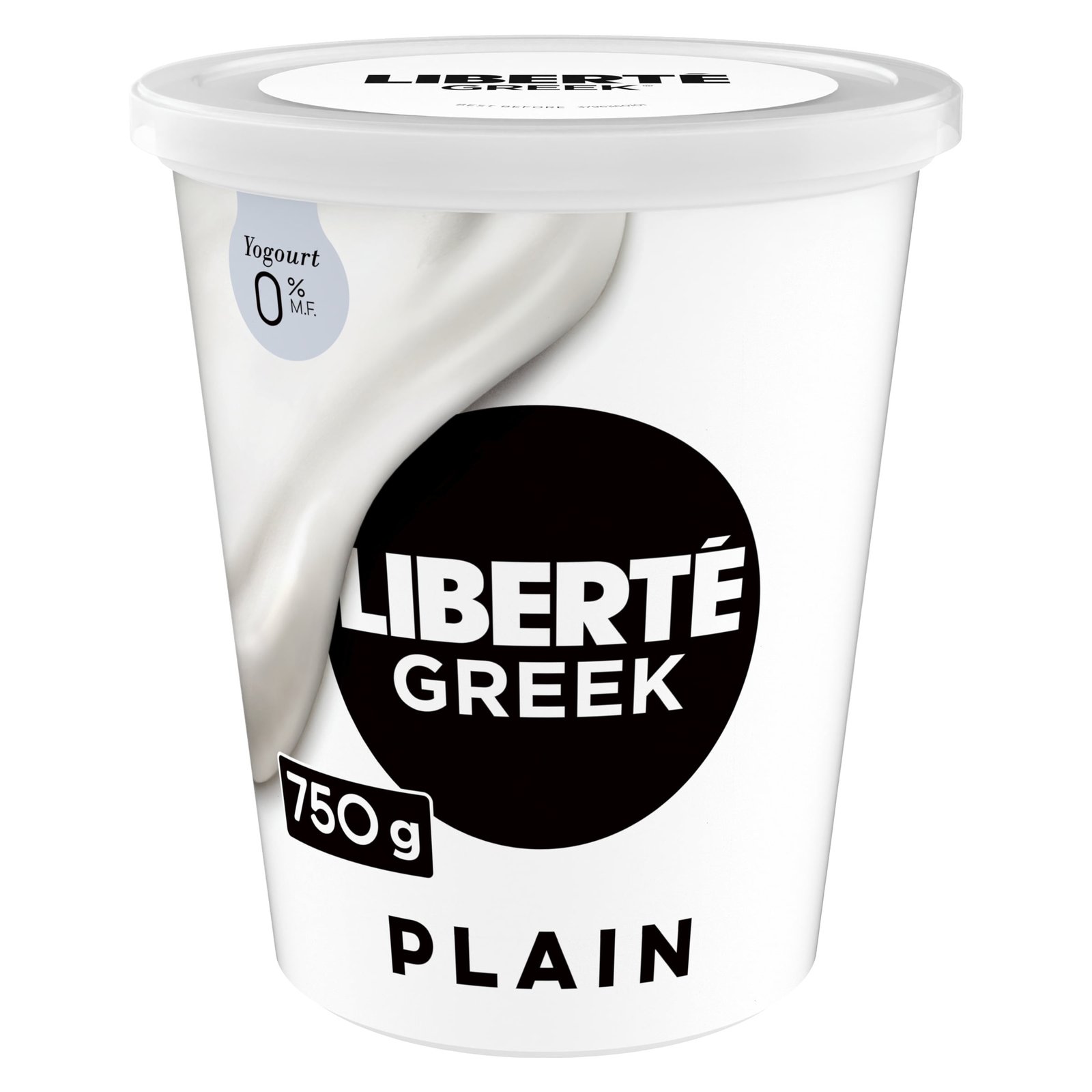 Liberté Greek 0% Yogurt. Plain. High Protein. 750 g. 750 g