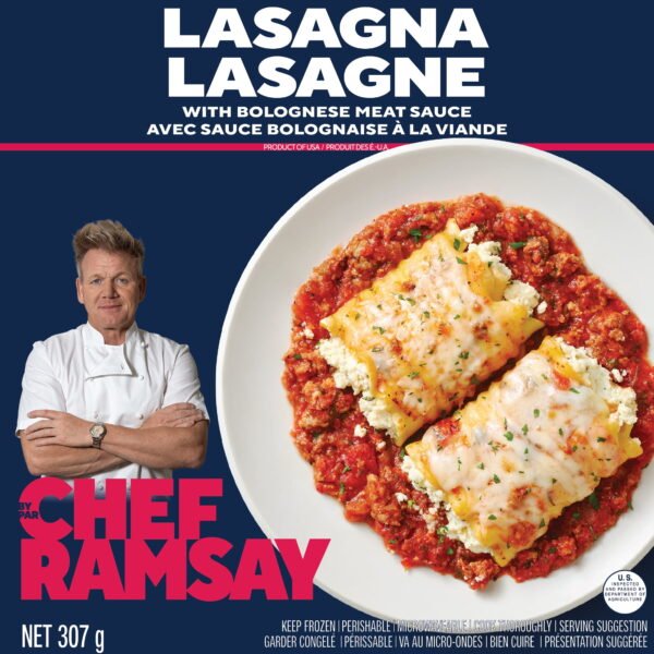 By Chef Ramsay Lasagna with Bolognese Meat Sauce. 10.84 oz Bowl (Frozen). GR Lasagna