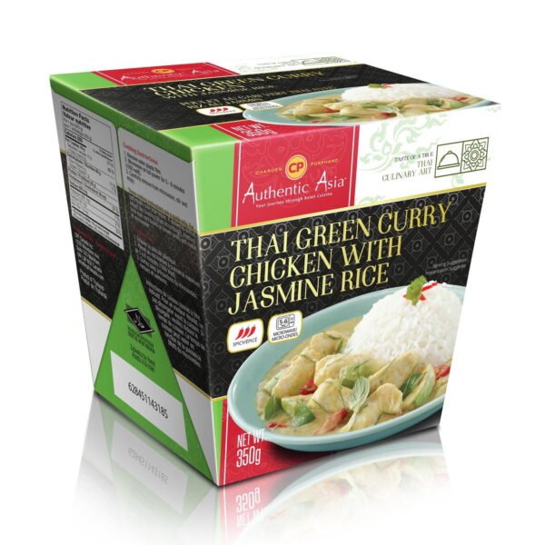 Charoen Pokphand (CP) Cp Authentic Asia Thai Green Curry Chicken with Jasmine Rice. 350 g