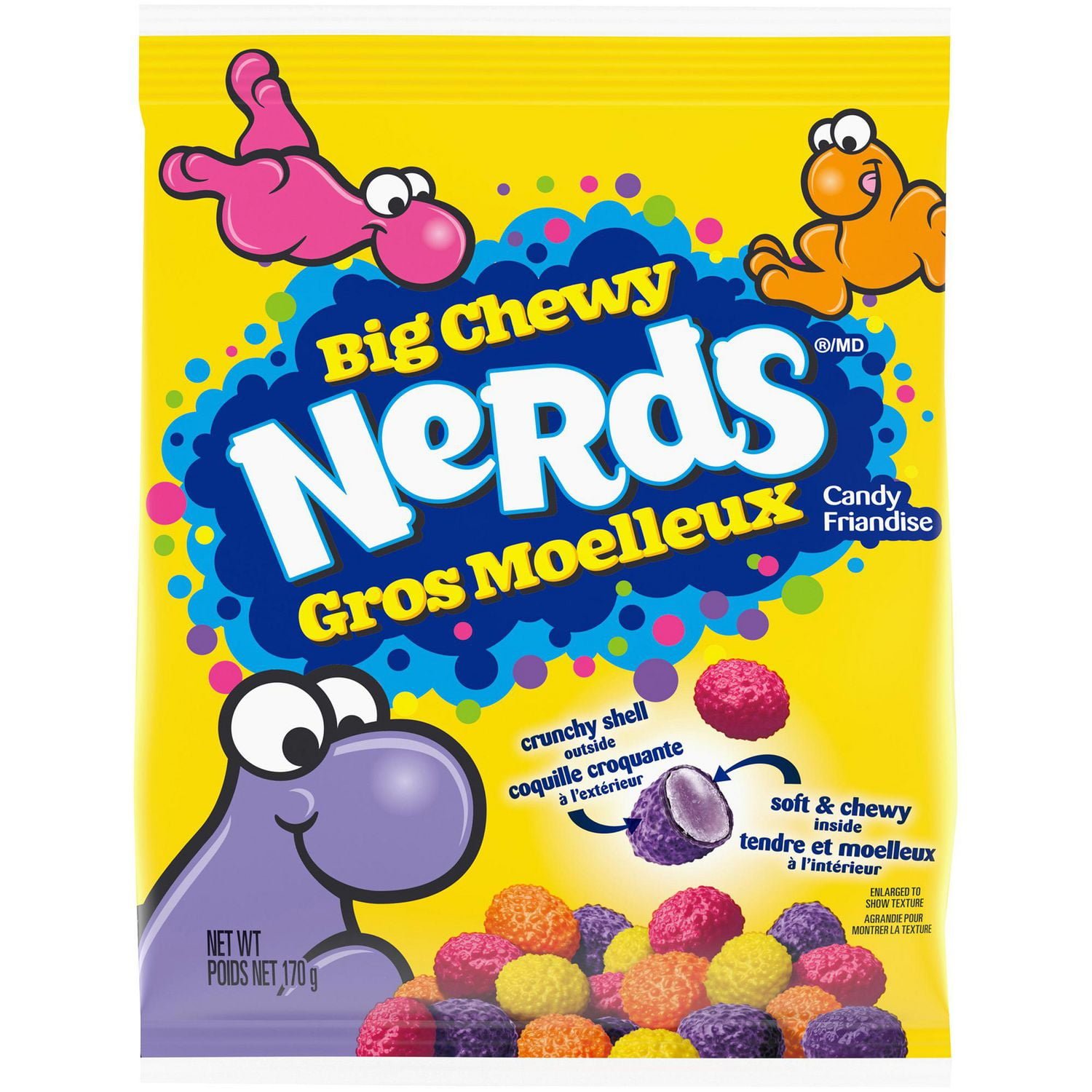 Nerds Big Chewy Crunchy and Chewy Candy. 170g