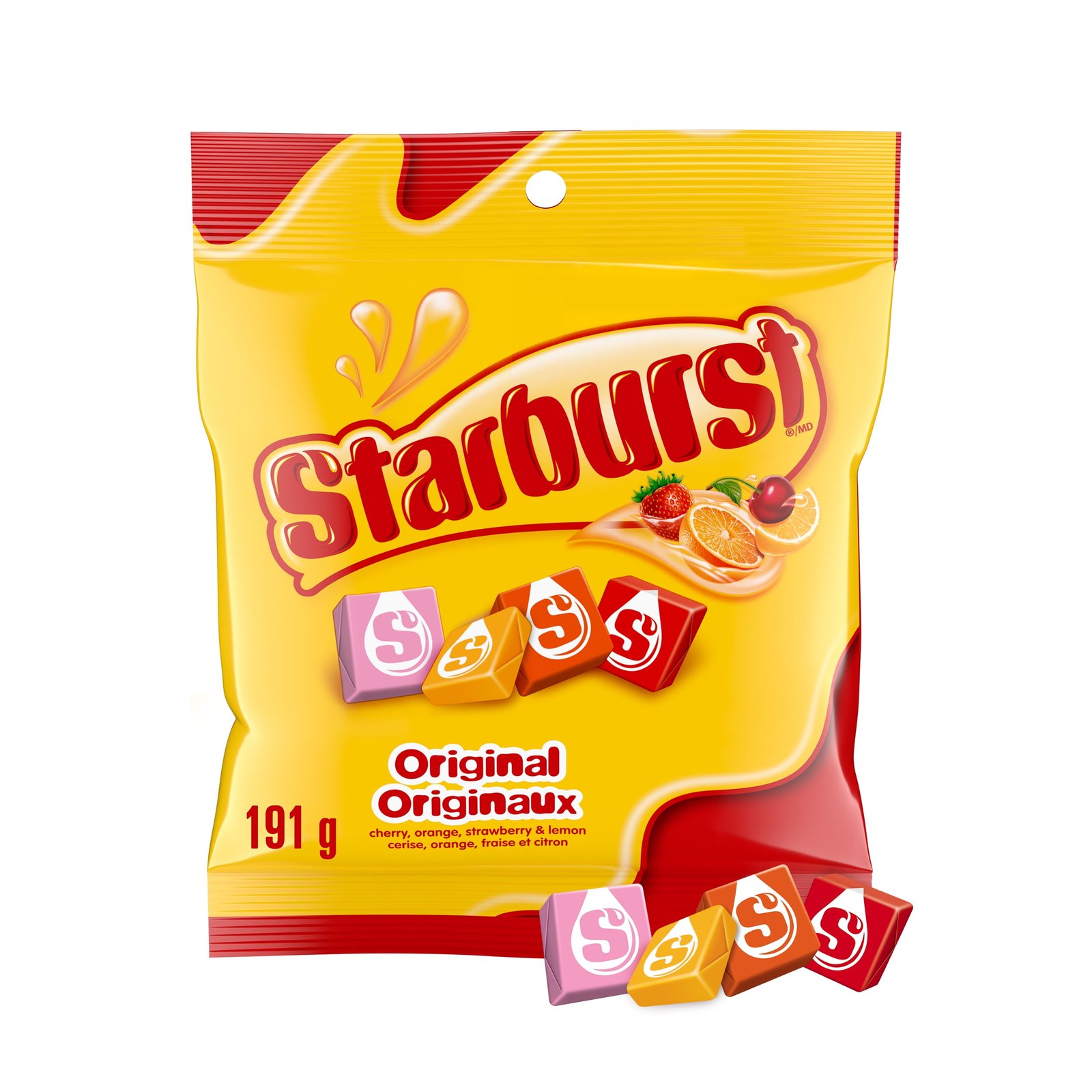STARBURST. Original Chewy Candy. Sharing Bag. 191 g. 1 Bag. 191 g