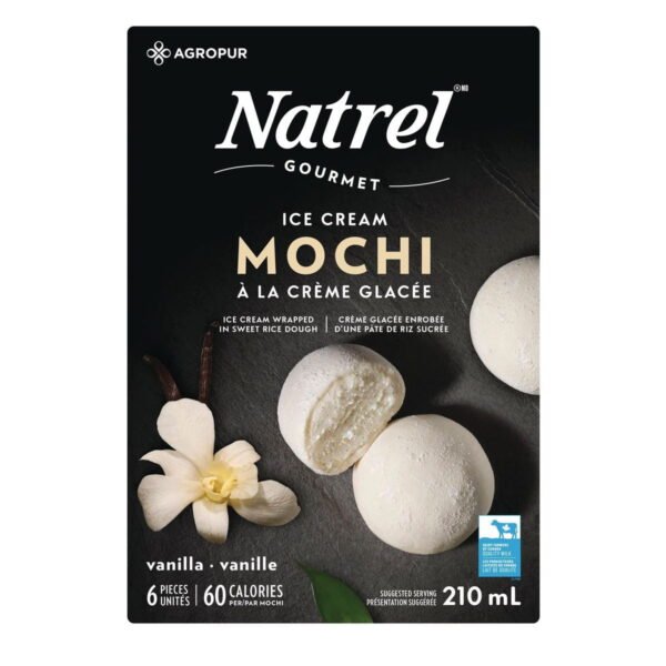 Natrel Vanilla Ice Cream Mochi. 6 x 35 ml