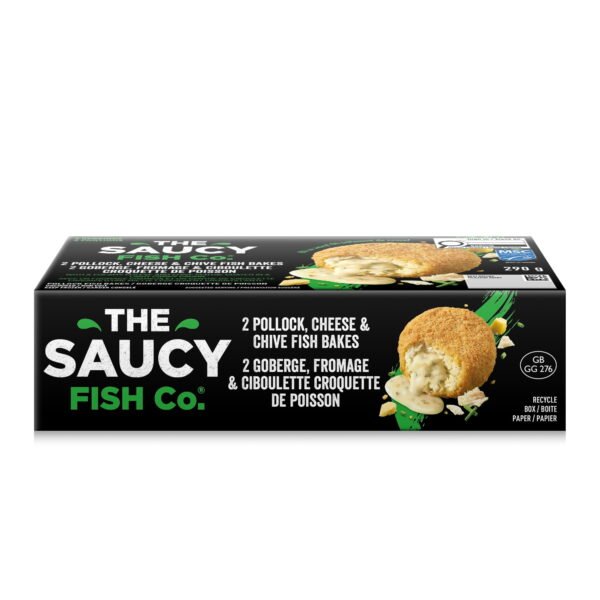 The Saucy Fish Co. 2 Pollock. Cheese & Chive Fish Bakes. TSFC POLLOCK FISH BAKE