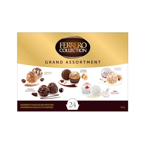 FERRERO COLLECTION GRAND ASSORTMENT Fine Assorted Chocolates and Confections Gift Box 24 Confections
