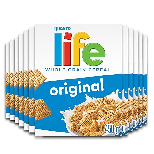 Quaker Life Original Cereal. Multi-Pack. 450g (Pack of 12)