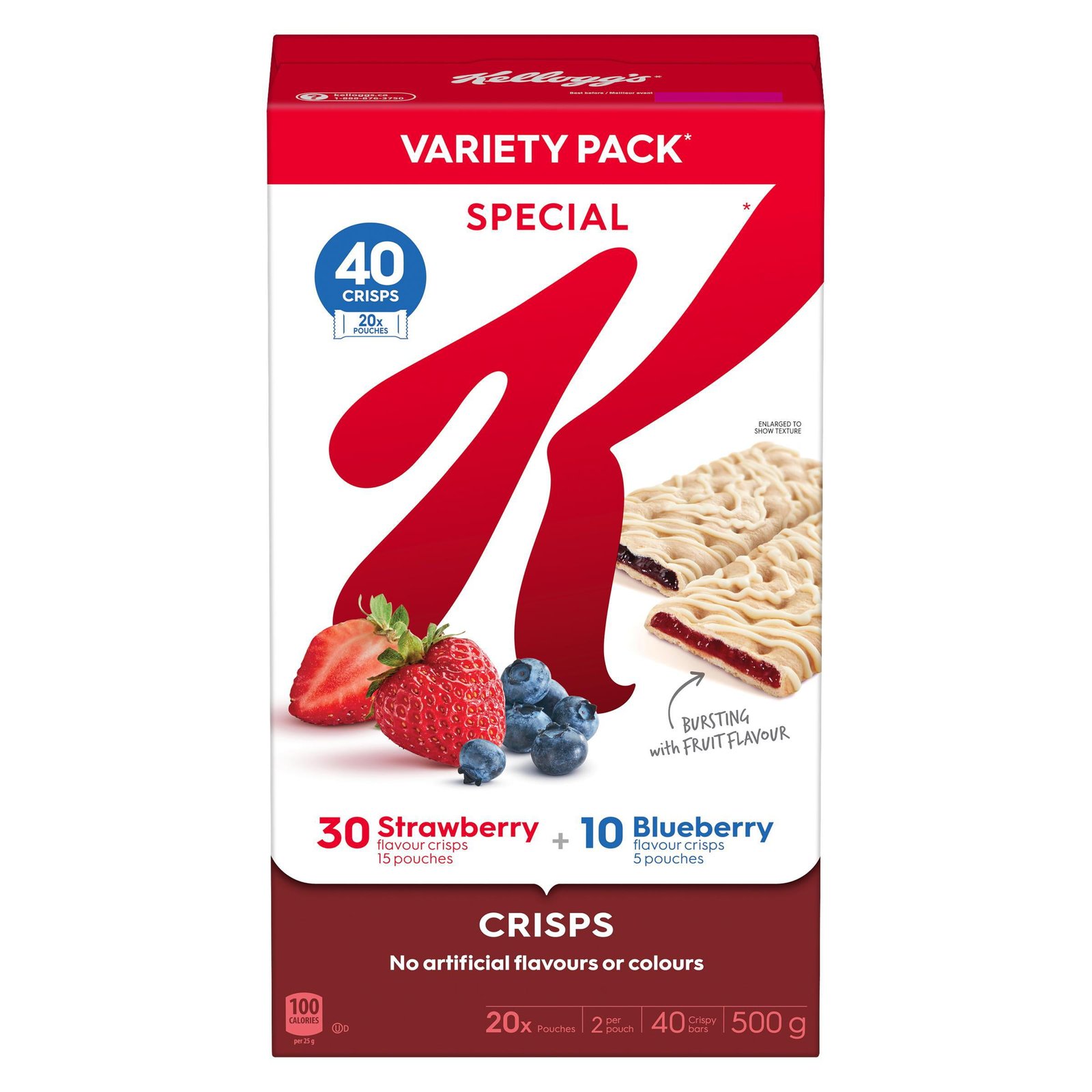 Kellogg's Special K Jumbo Crisps. 40 Crisps. 500 g