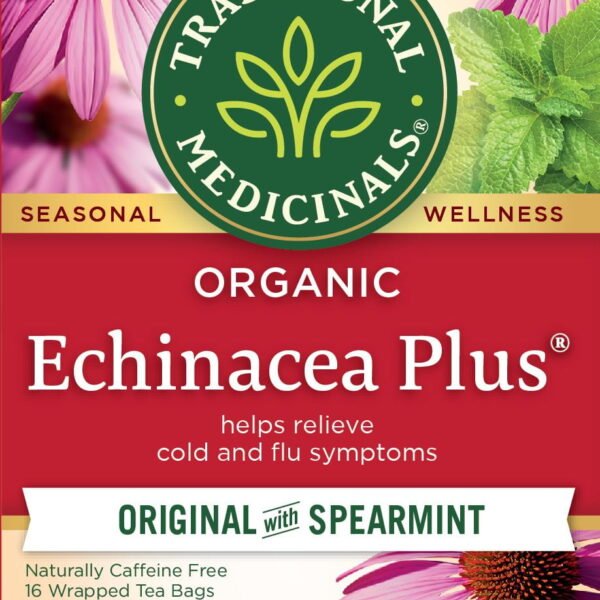 Traditional Medicinals Echinacea Plus. 16 Wrapped Tea Bags