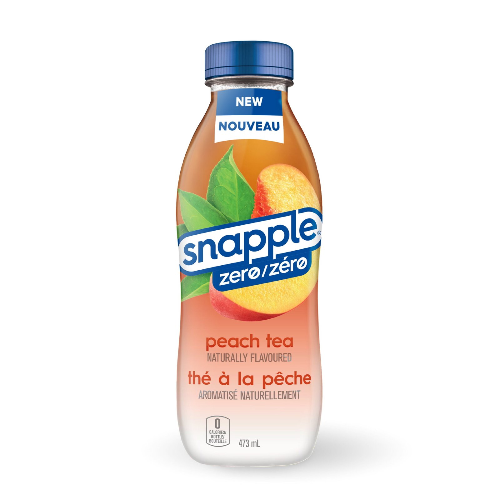 Snapple Zero Naturally Flavoured. Peach Tea. 473mL. 473mL