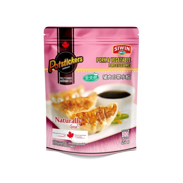 Siwin Frozen Pork and Vegetable Potsticker with Authentic Flavour and Modern Convenience. 454 g