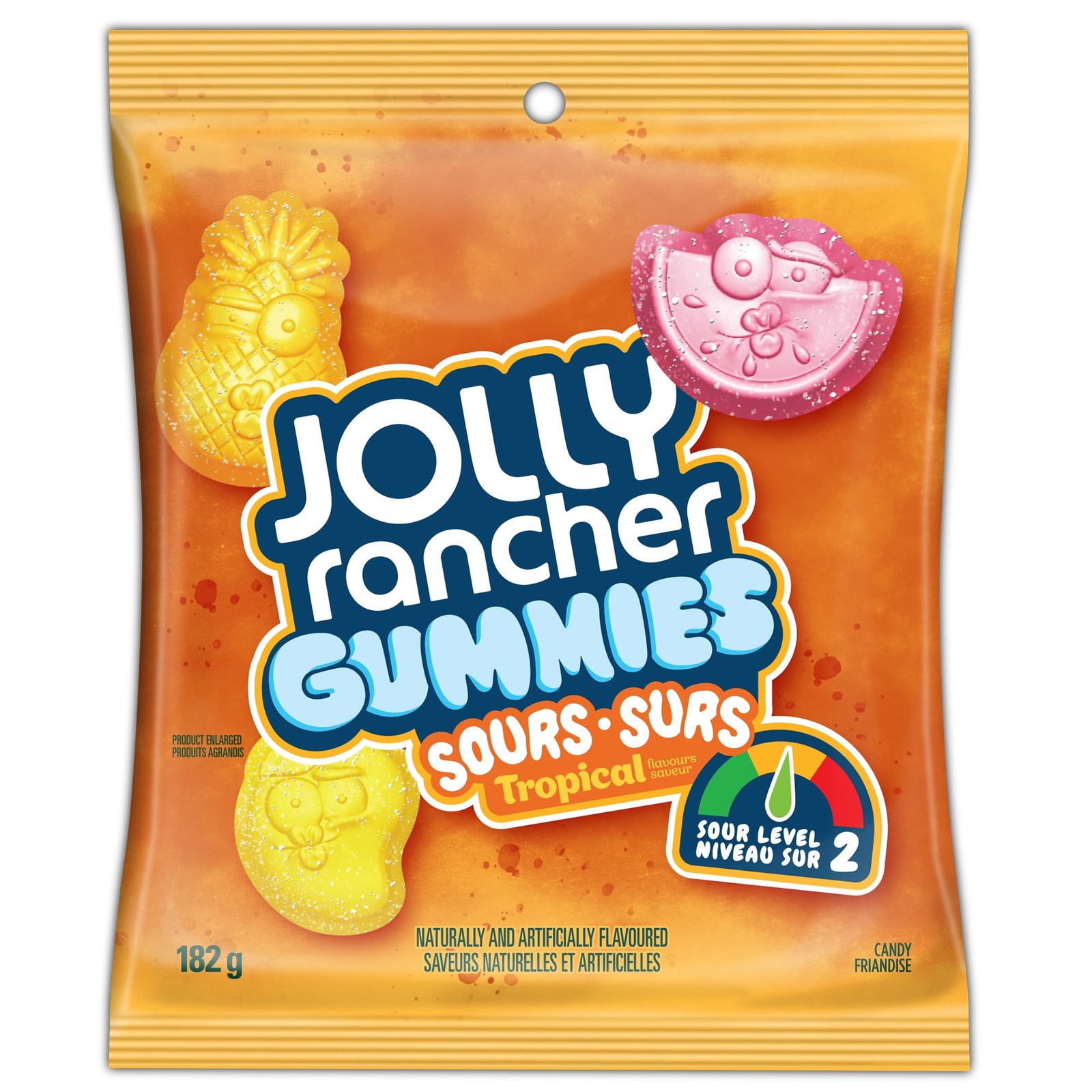 JOLLY RANCHER Gummies Sours Tropical Flavours. Gummy Candy. 182 g
